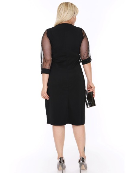 Черное классическое платье