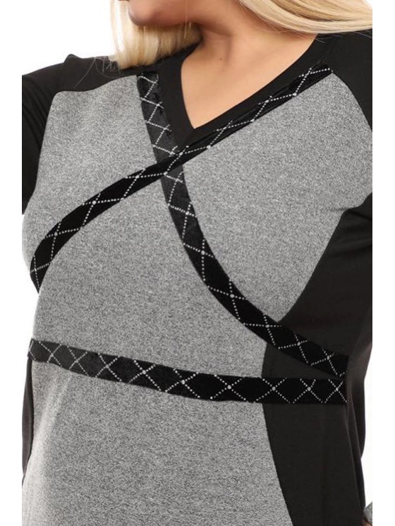 Stilinga pilka suknelė 2