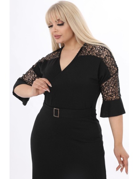 Черное элегантное платье