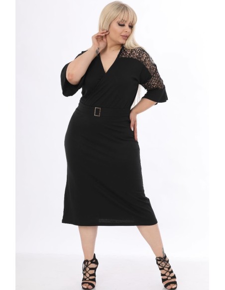 Черное элегантное платье