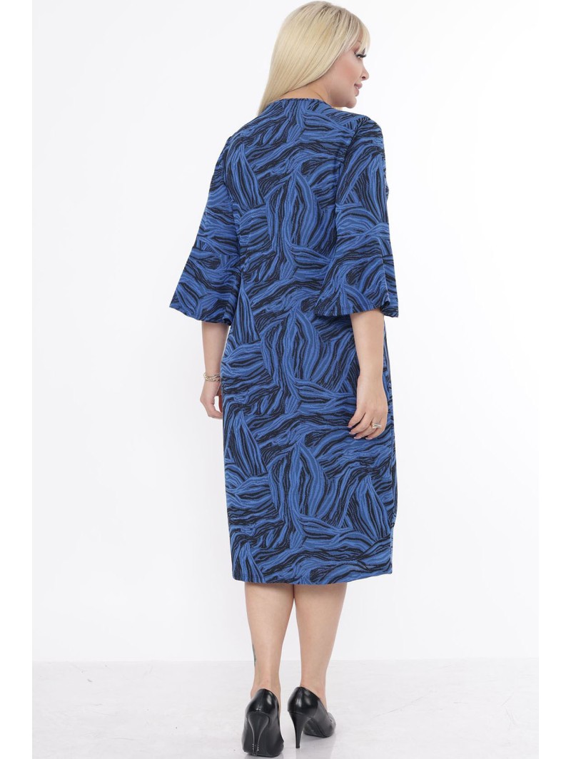 Синее платье с узором Синее платье с узором