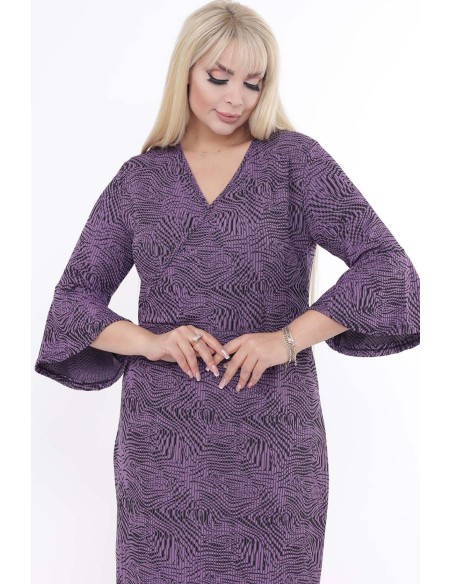 Plankumaini violeta kleita