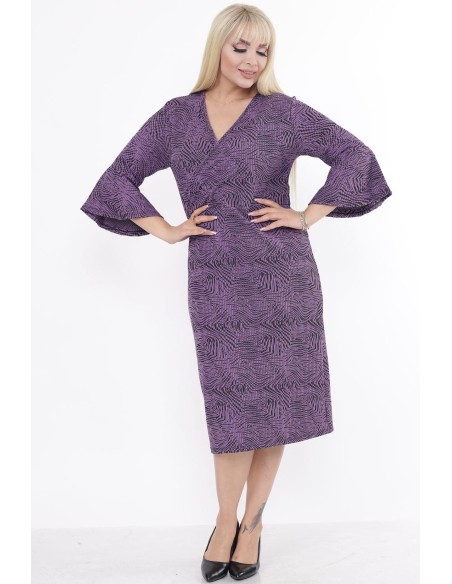 Plankumaini violeta kleita