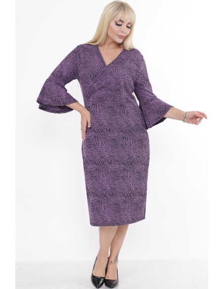 Plankumaini violeta kleita