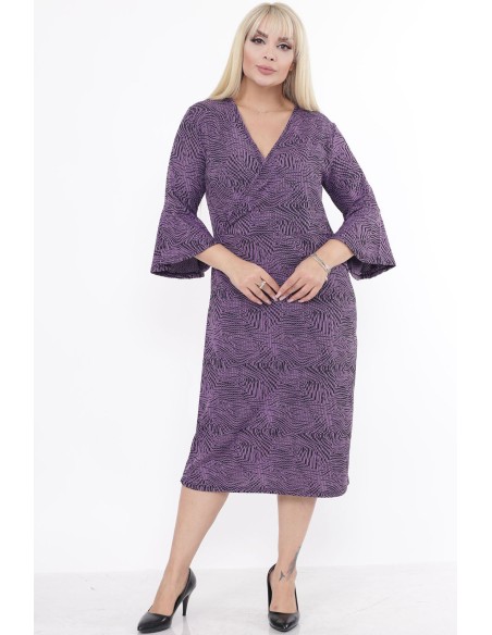 Plankumaini violeta kleita