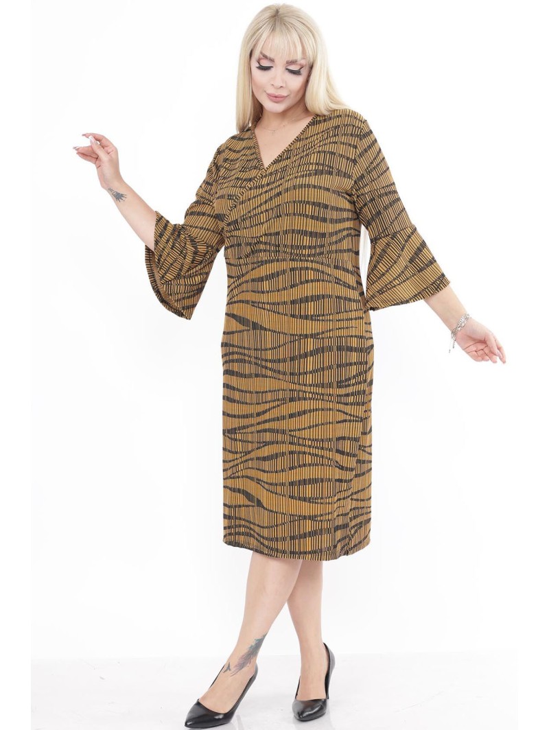 Mustriline kollane kleit Mustriline kollane kleit