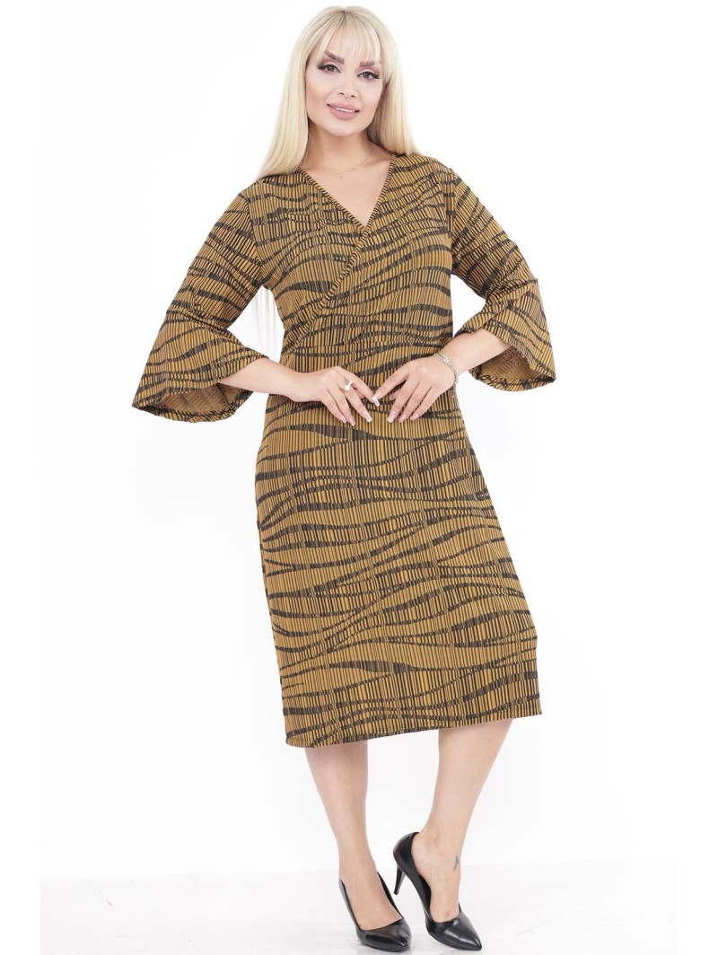 Mustriline kollane kleit Mustriline kollane kleit