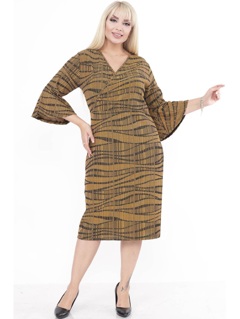 Rakstaina dzeltena kleita Rakstaina dzeltena kleita