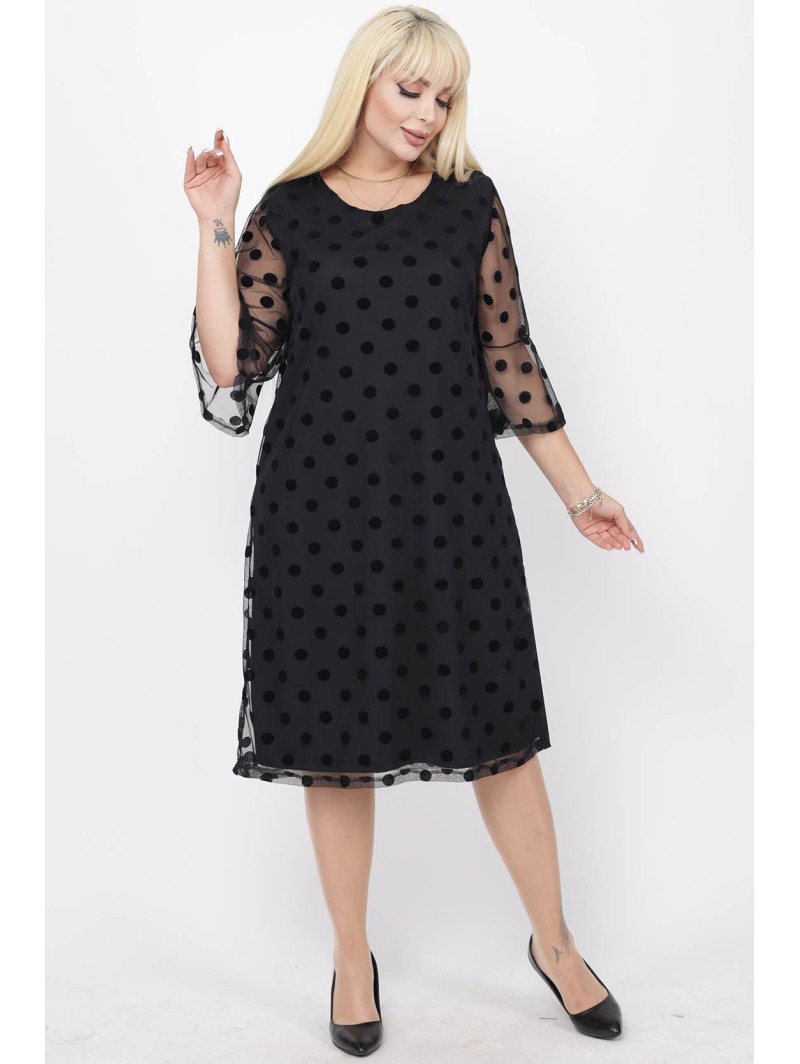 Must pallidega kleit Must pallidega kleit