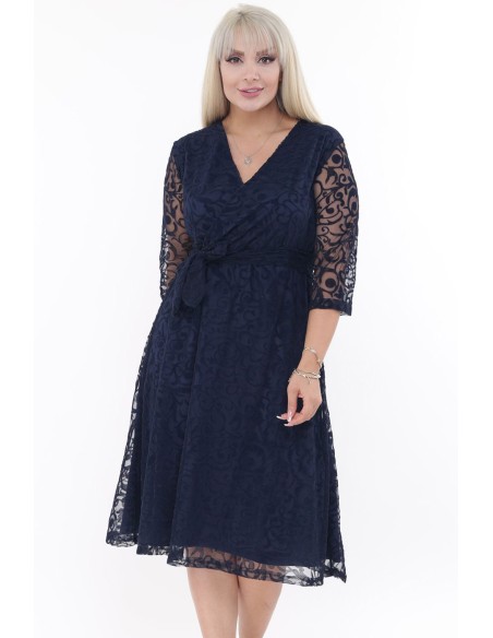 Темно-синее платье