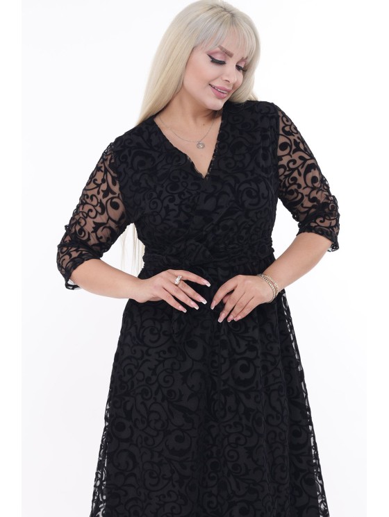 Juoda suknelė su nėriniais 2