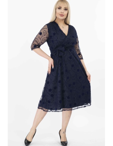 Elegantne tumesinine kleit