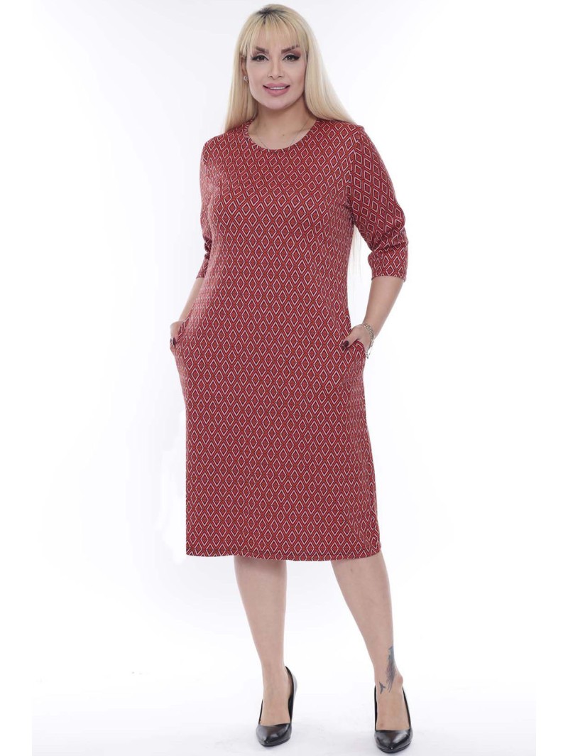 Mustriline kaunistustega kleit Mustriline kaunistustega kleit