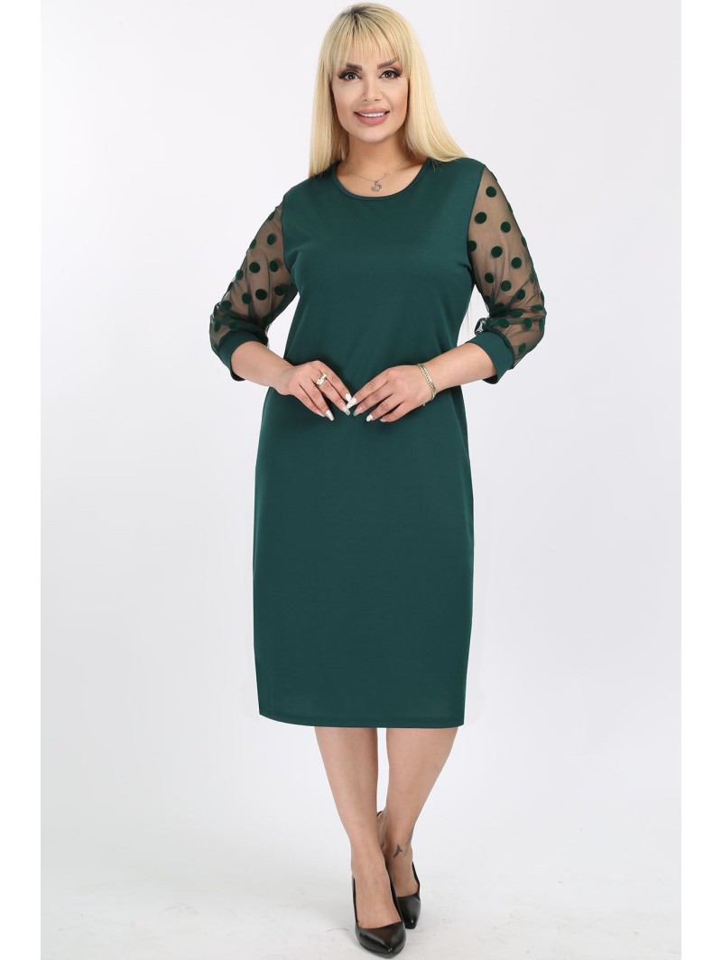 Žalia suknelė su rutuliukais Žalia suknelė su rutuliukais