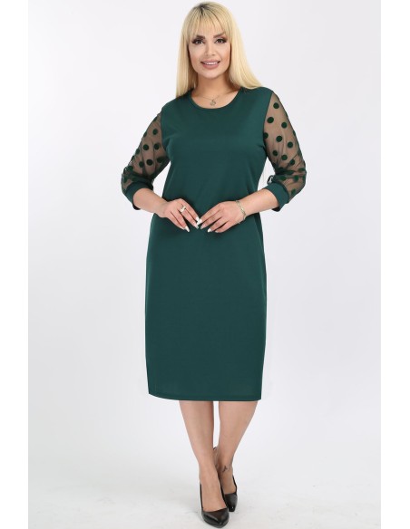 Roheline pallidega kleit