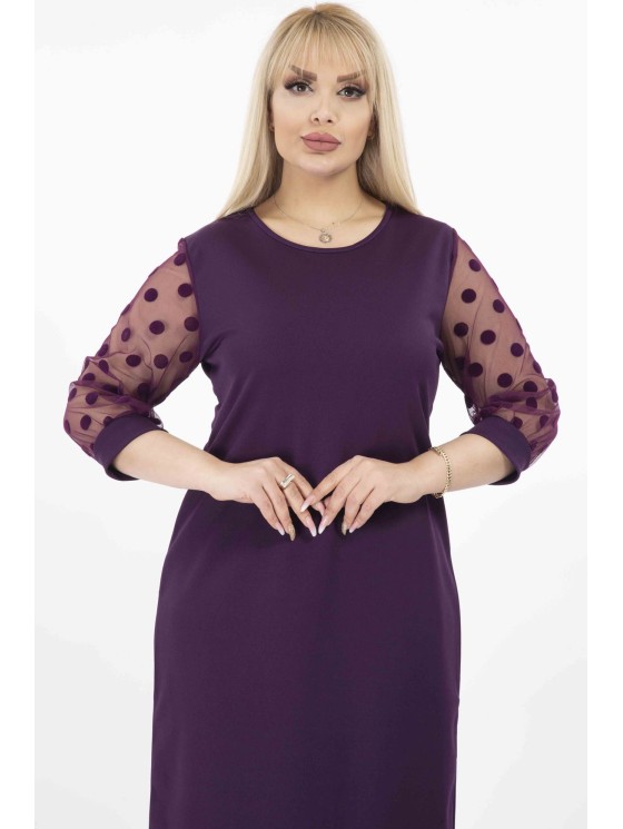Violeta kleita ar bumbiņām 2