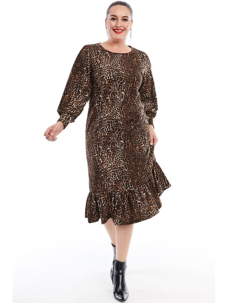 Suknelė su gyvūnų kailio raštais Suknelė su gyvūnų kailio raštais