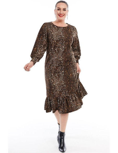 Loomakarva mustriga kleit