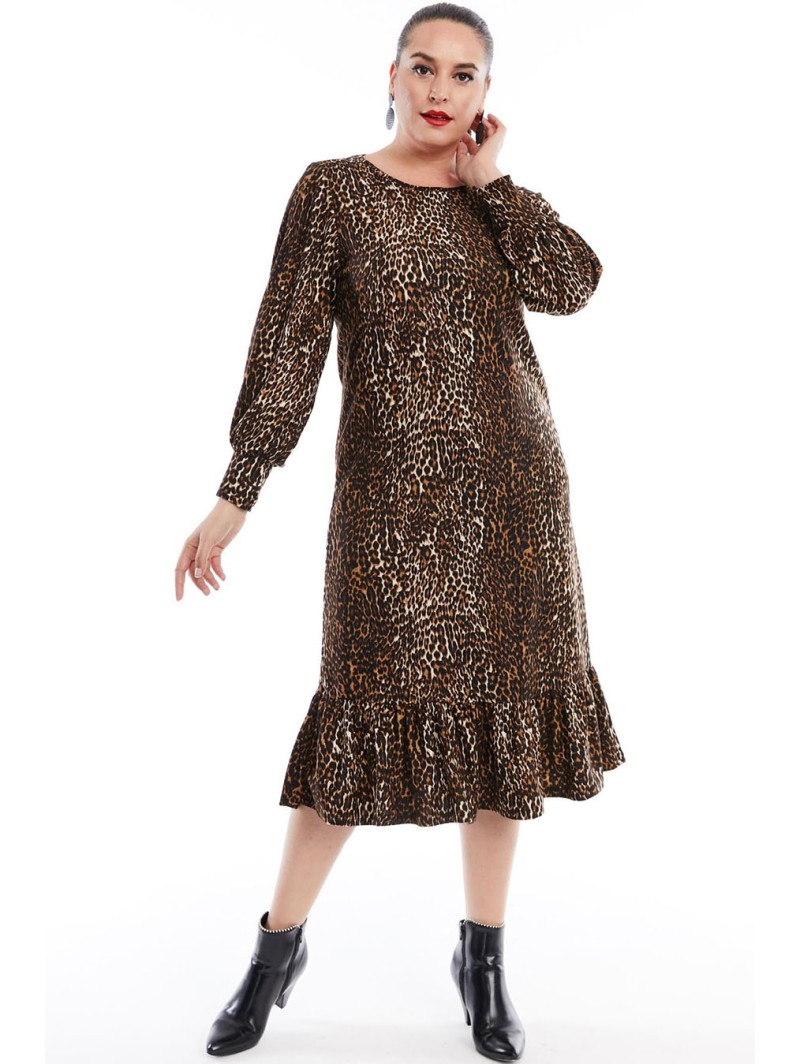 Suknelė su gyvūnų kailio raštais Suknelė su gyvūnų kailio raštais