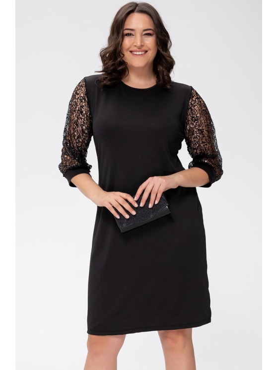 Must elegantne kleit