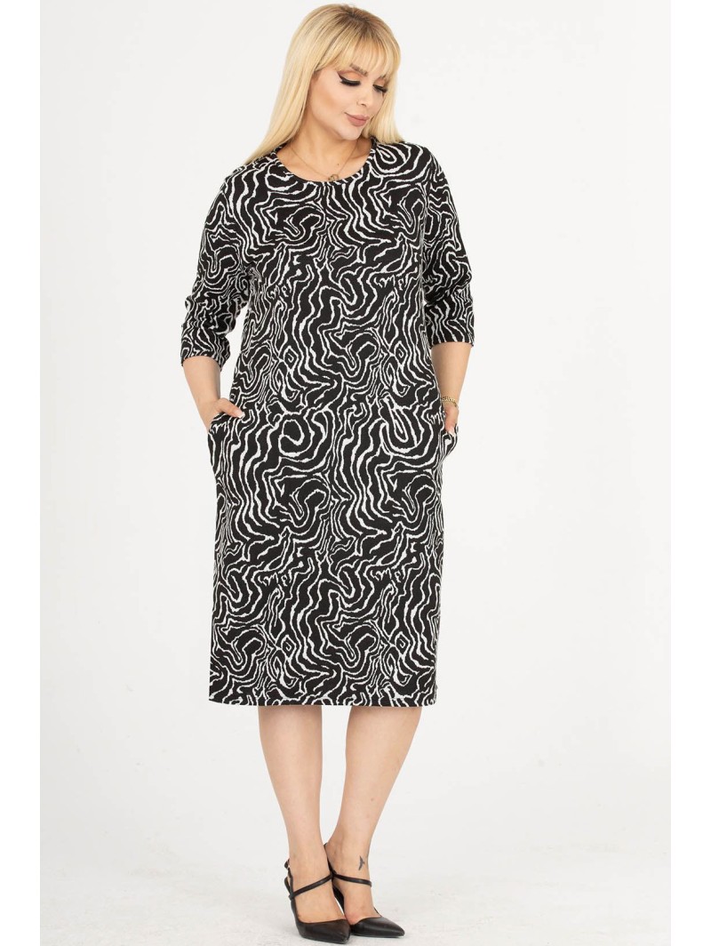 Mustriline taskutega kleit Mustriline taskutega kleit