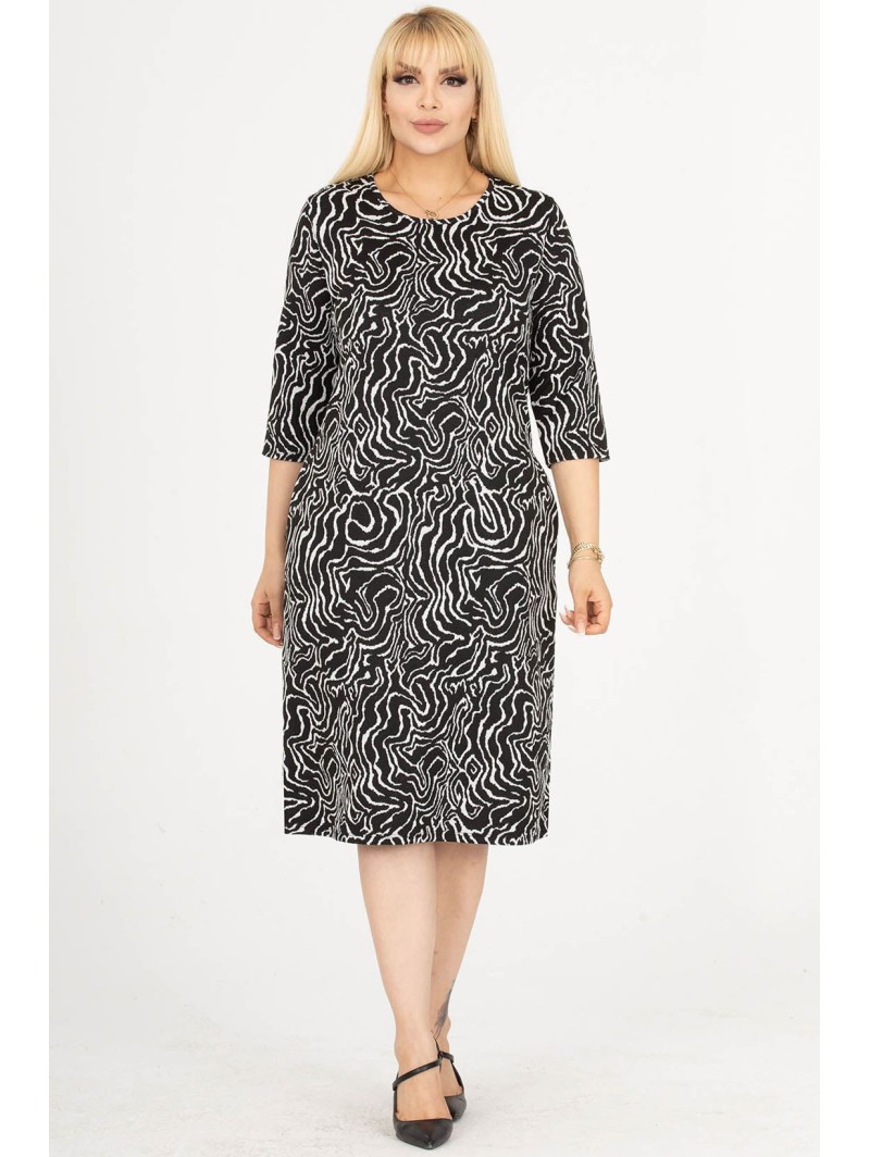 Mustriline taskutega kleit Mustriline taskutega kleit