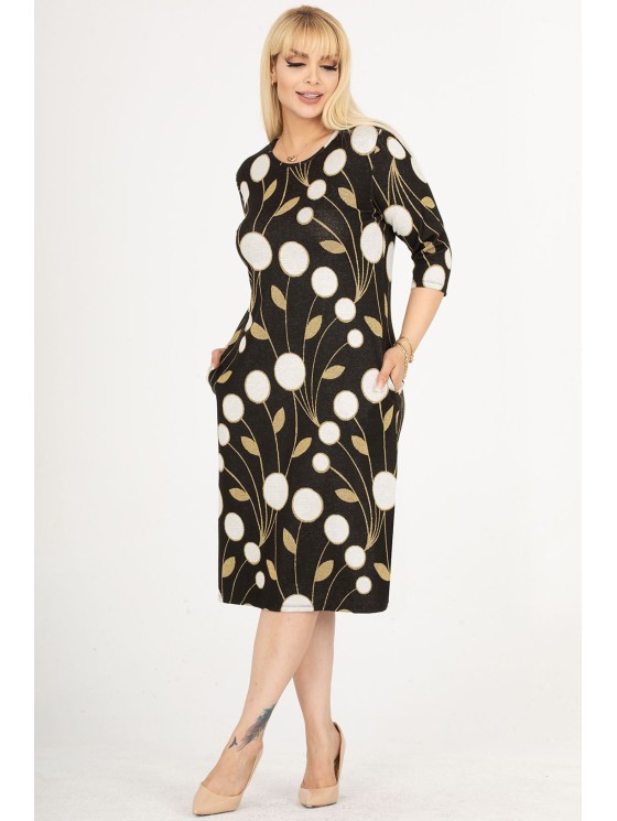 Классическое платье с узорами 2