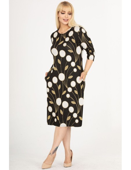 Классическое платье с узорами