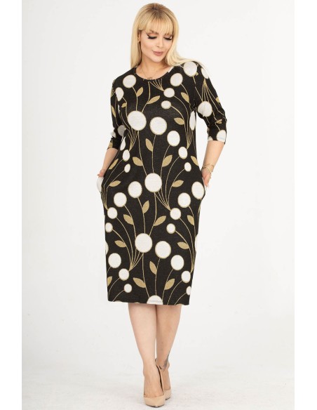 Классическое платье с узорами