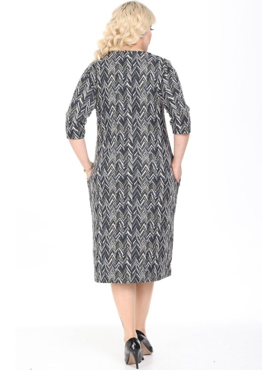 Платье с узором «елочка» 2