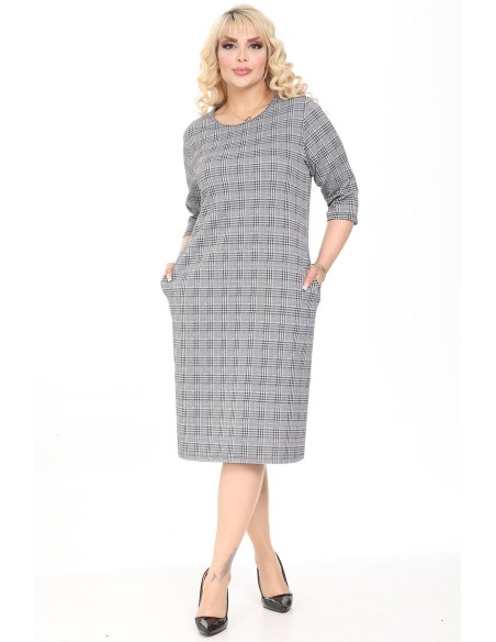 Taskutega ruuduline kleit