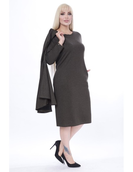 Платье с накидкой