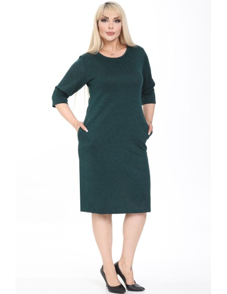 Tamsiai žalia suknelė