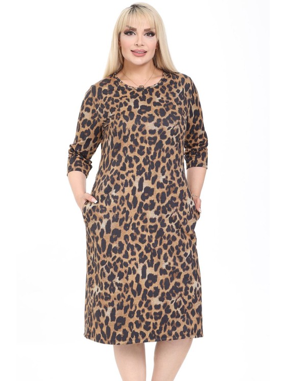 Kleita ar dzīvnieku kažokādu rakstiem