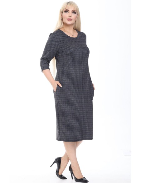 Платье с принтом на ногах