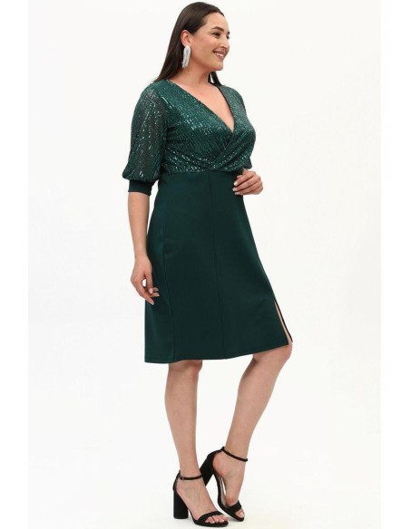 Roheline soomustega kleit