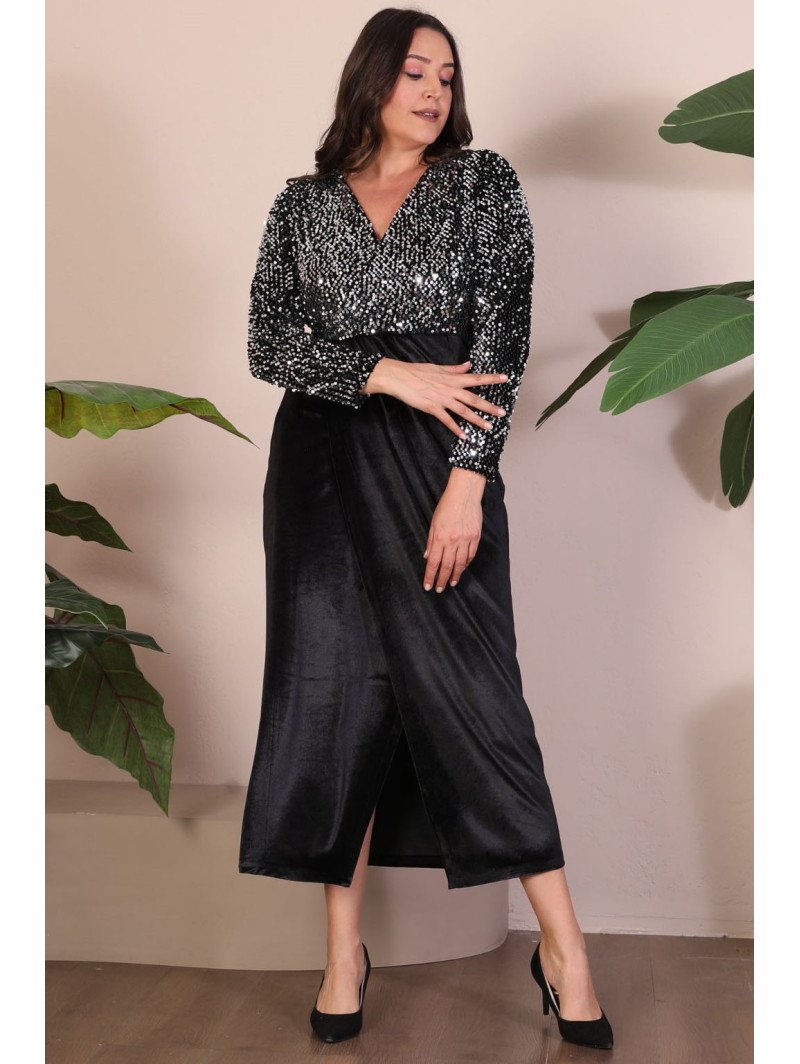 Velūra kleita ar svariem