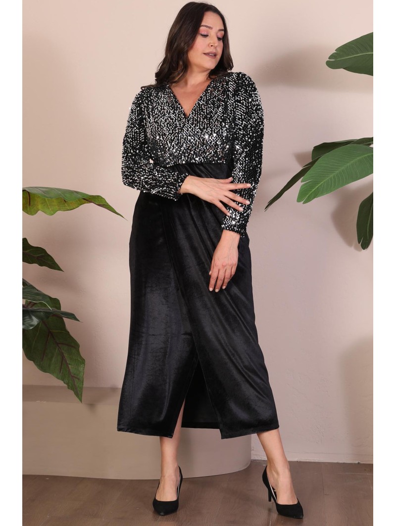 Velūra kleita ar svariem