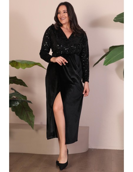 Велюровое платье с чешуей