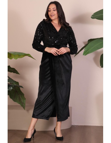 Velūra kleita ar svariem