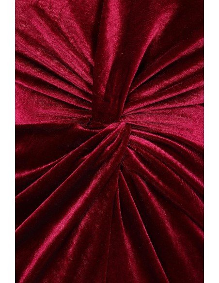 Длинное велюровое платье