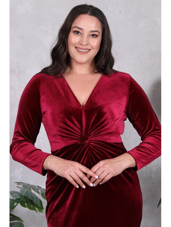 Ilga veliūrinė suknelė 2