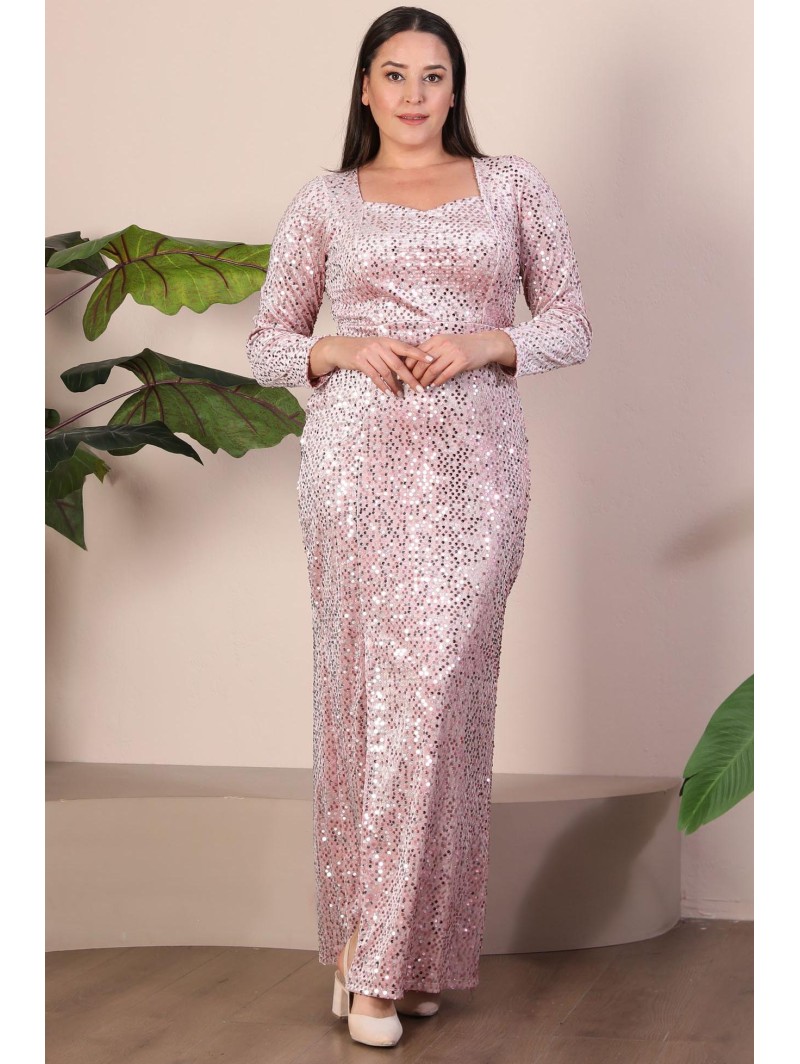 Длинное платье с чешуей