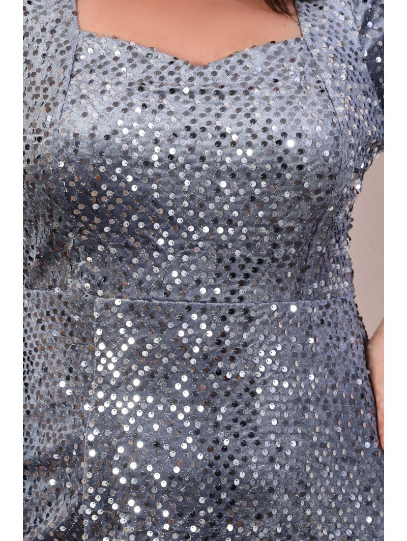 Длинное платье с чешуей Длинное платье с чешуей