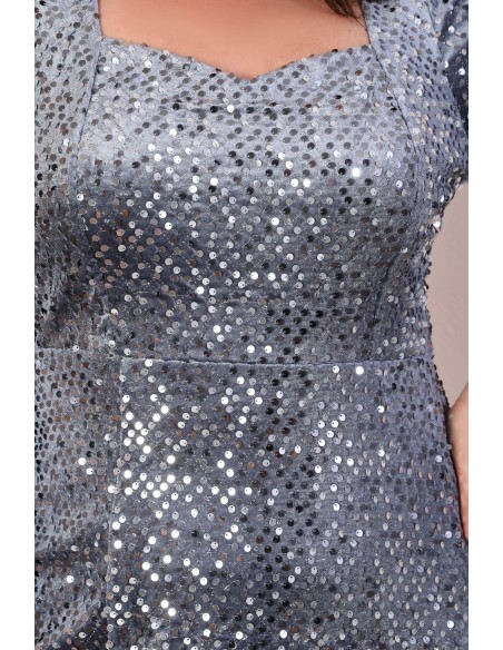 Длинное платье с чешуей