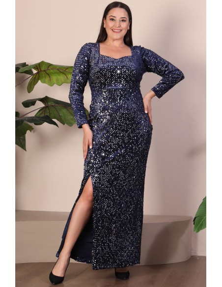 Длинное платье с чешуей