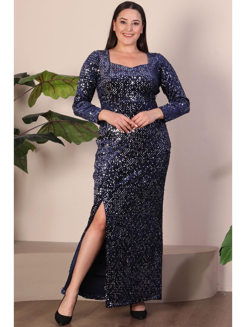 Длинное платье с чешуей Длинное платье с чешуей