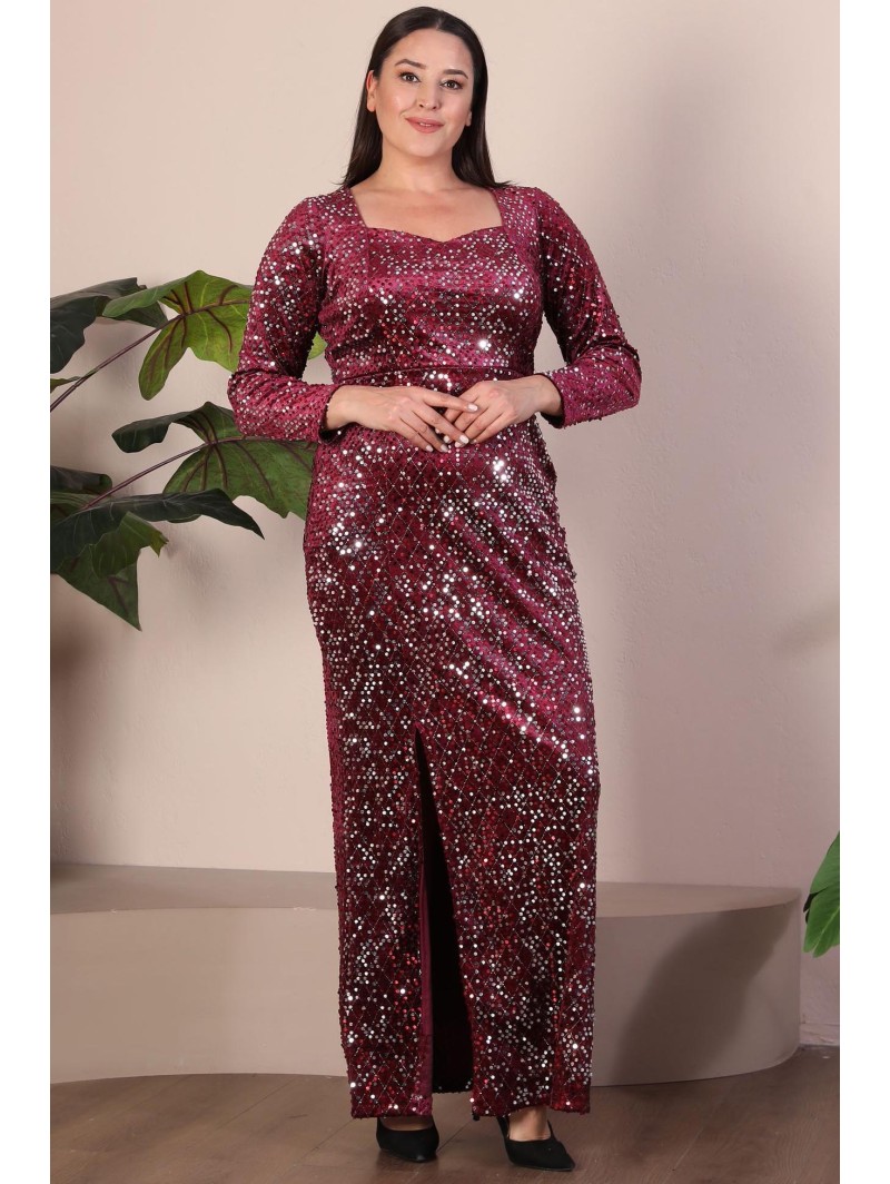 Длинное платье с чешуей