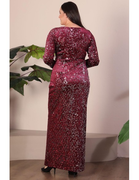 Длинное платье с чешуей