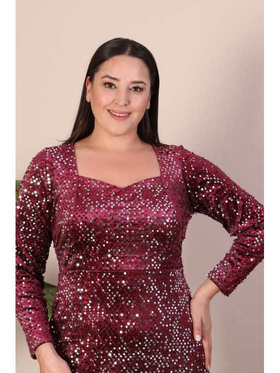 Ilga suknelė su žvyneliais 2